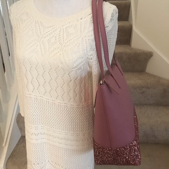 Kate Spade Penny Greta Court Glitter Dusty Peony - Picture 3 of 7